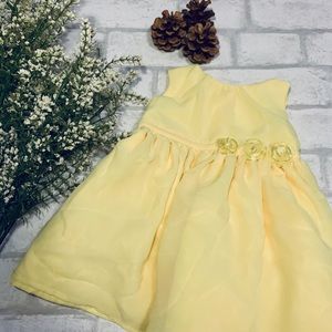 Yellow carters dress, baby 3 months